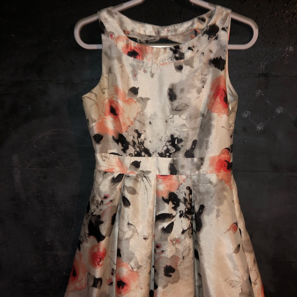 White floral dress